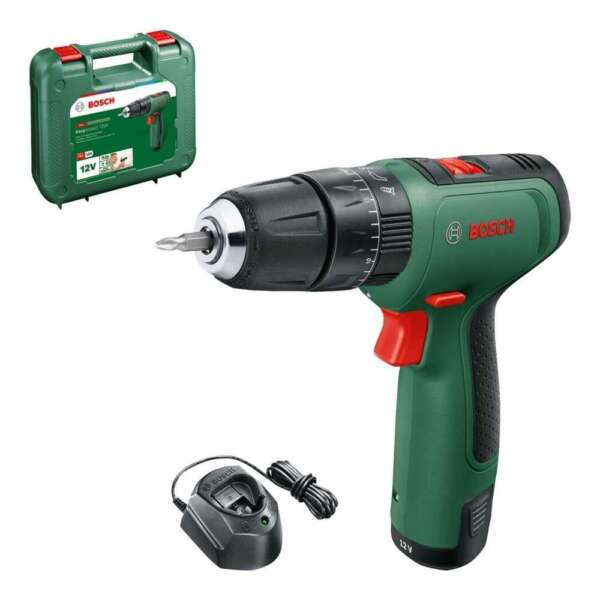 Bosch EasyImpact 1200 Akülü Darbeli Delme/Vidalama Makinesi 1.5Ah Tek Akü Şarj Aleti Plastik Çanta