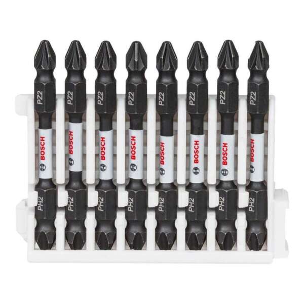 Bosch Impact Control Çift Taraflı Vidalama Ucu PH2-PZ2 65 mm 8'li Paket